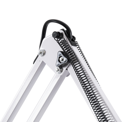 GloboStar® AUDREY 01471 Vintage Επιδαπέδιο Φωτιστικό Μονόφωτο 1 x E27 IP20 Λευκό Μέταλλο - Μ15 x Π15 x Υ190cm