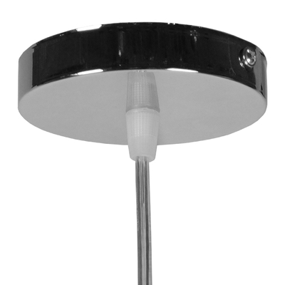 GloboStar® BOSSANOVA 01313 Μοντέρνο Κρεμαστό Φωτιστικό Ανάρτηση Μονόφωτο 1 x E27 IP20 Γκρι Γυαλί - Μ18 x Π18 x Υ23cm