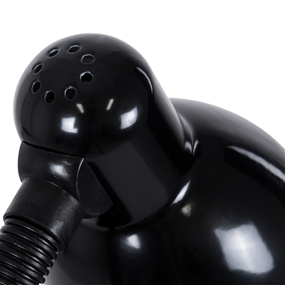 GloboStar® STUDENT BLACK 01530 Μοντέρνο Επιτραπέζιο Φωτιστικό Γραφείου Μονόφωτο 1 x E27 Μαύρο με Λευκό Μεταλλικό με Διακόπτη ΟN/OFF Καμπάνα Φ12 x Υ32cm
