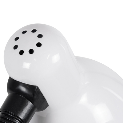 GloboStar® STUDENT WHITE 01531 Μοντέρνο Επιτραπέζιο Φωτιστικό Γραφείου Μονόφωτο 1 x E27 Λευκό Μεταλλικό με Διακόπτη ΟN/OFF Καμπάνα Φ12 x Υ32cm