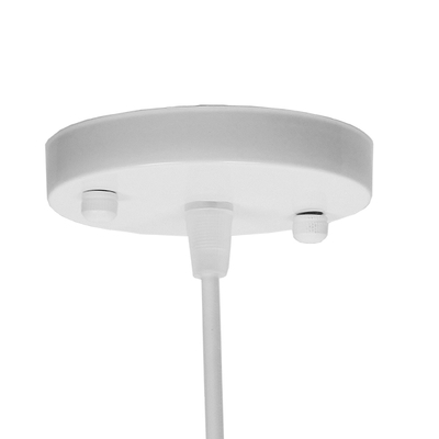 GloboStar® EARTH 01664 Vintage Κρεμαστό Φωτιστικό Φιγούρα Μονόφωτο 1 x E27 IP20 Λευκό Μέταλλο - Μ40 x Π40 x Y40cm