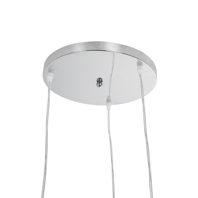 GloboStar® BOUQUET 01670 Μοντέρνο Κρεμαστό Φωτιστικό Μπάλα Τρίφωτο 3 x E27 IP20 Χρυσό Μέταλλο με Διάφανο Κρύσταλλο - Μ46 x Π46 x Y23cm