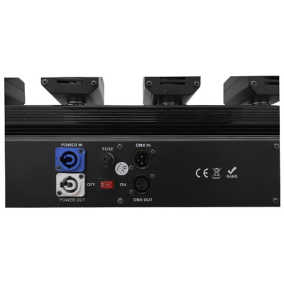 Επαγγελματική Μπάρα Laser με 6x60mw/532nm Κεφαλές 230V 3° DMX512 Πράσινο GloboStar 51164