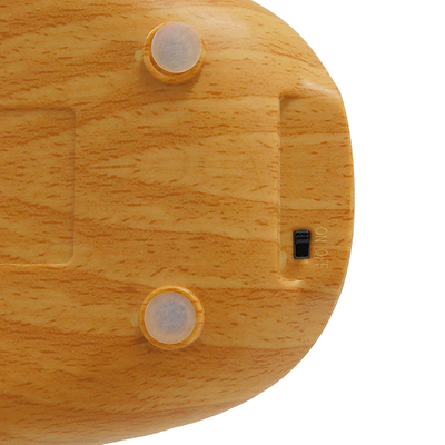 GloboStar® DRAPER 01437 Επαναφορτιζόμενο USB Φωτιστικό Γραφείου LED 6 Watt Μονόφωτο Μεταλλικό σε Απόχρωση Ξύλου με Μαύρο Καπέλο Λευκό Ημέρας 4500K