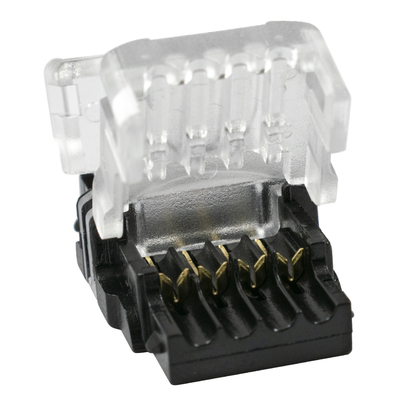 GloboStar® 70724 Αδιάβροχος Ταχυσύνδεσμος Ένωσης IP65 - Strip To Cable Connector για Ένωση 1 x RGB Αδιάβροχης Ταινίας LED Πλάτους 10mm με 1 x Καλώδιο Τροφοδοσίας