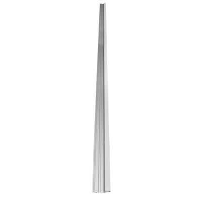 GloboStar® STAIR-PROFILE 70823-2M Προφίλ Αλουμινίου - Βάση & Ψύκτρα Ταινίας LED με Λευκό Γαλακτερό Κάλυμμα - Χρήση σε Σκαλοπάτια - Πατητό Κάλυμμα - Ασημί - 2 Μέτρα - Μ200 x Π6 x Υ2.1cm