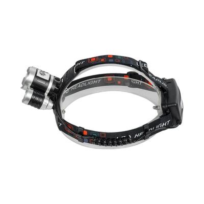 GloboStar® 79057 Φακός Κεφαλής Επαναφορτιζόμενος LED CREE XML2-T6 Chip 30 Watt 3000lm με 2 x 18650 Μπαταρίες 6000mAh Ψυχρό Λευκό 6000K