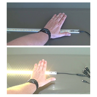 GloboStar® SENSOR-PROFILE 70698 Mini Ανιχνευτής-Αισθητήρας Κίνησης Χεριού ή Αντικειμένου Modular για Προφίλ Αλουμινίου - DC 5-24V 1 x 6A 144W - Max 6A 144W - IP20 - Γωνία Ανίχνευσης 180° & Απόσταση Ανίχνευσης 30 Εκατοστά με 30 Sec Χρόνο Αναμονής -  Μ4.9 x Π1 x Υ0.7cm - 2 Χρόνια Εγγύηση