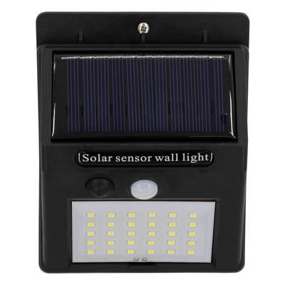 GloboStar® 71501 Αυτόνομο Ηλιακό Φωτιστικό LED SMD 8W 800lm με Ενσωματωμένη Μπαταρία 1200mAh - Φωτοβολταϊκό Πάνελ με Αισθητήρα Ημέρας-Νύχτας και PIR Αισθητήρα Κίνησης Αδιάβροχο IP65 Ψυχρό Λευκό 6000K