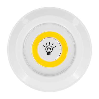 GloboStar® 79045 Φωτιστικά Νυκτός Μπαταρίας LED COB 6W 600lm με Timer & Ασύρματο Χειριστήριο RF - ΣΕΤ 3 Τεμαχίων Θερμό Λευκό 3000K