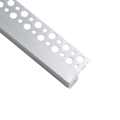 GloboStar® PLASTERBOARD-PROFILE 70834-3M Προφίλ Αλουμινίου - Βάση & Ψύκτρα Ταινίας LED με Λευκό Γαλακτερό Κάλυμμα - Χωνευτή Τερματική Χρήση σε Τελείωμα Γυψοσανίδας ή σε Πλακάκι - Trimless - Πατητό Κάλυμμα - Ασημί - 3 Μέτρα - Πακέτο 5 Τεμαχίων - Μ300 x Π3.1 x Υ1.3cm