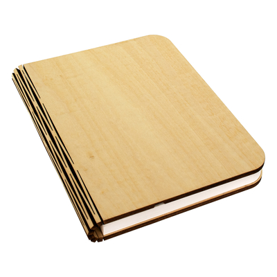 GloboStar® 79636 Vintage Ξύλινο Επιτραπέζιο Διακοσμητικό Φωτιστικό XL Βιβλίο LED SMD 4W 350lm DC 5V 2000mAh Επαναφορτιζόμενο με Καλώδιο Τροφοδοσίας USB RGB 21.5 x 16.5 x 2.2cm