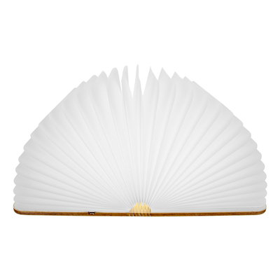 GloboStar® 79636 Vintage Ξύλινο Επιτραπέζιο Διακοσμητικό Φωτιστικό XL Βιβλίο LED SMD 4W 350lm DC 5V 2000mAh Επαναφορτιζόμενο με Καλώδιο Τροφοδοσίας USB RGB 21.5 x 16.5 x 2.2cm