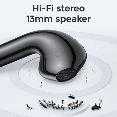 GloboStar® 87055 JOYROOM Originals JR-T13 Bilateral TWS Earphones με Θήκη Φόρτισης True Wireless Bluetooth V5.0 Binaural Συμβατό με iOS & Android Μαύρο