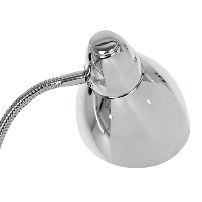 GloboStar® VERSA 00831 Μοντέρνο Επιδαπέδιο Φωτιστικό Μονόφωτο 1 x E27 IP20 Ασημί Μέταλλο με Μαύρο Μάρμαρο - Μ15 x Π15 x Υ155cm