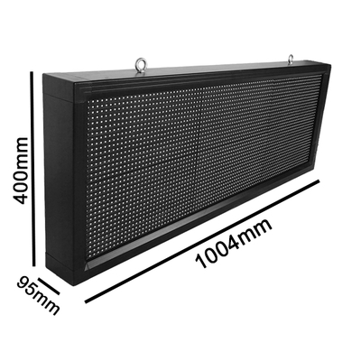 GloboStar® 90274 Κυλιόμενη Ψηφιακή Επιγραφή P10 LED SMD AC 220-240V με Wi-Fi - Αδιάβροχή IP54 - Μονής Όψης - Μ104 x Π9 x Υ40cm Πορτοκαλί