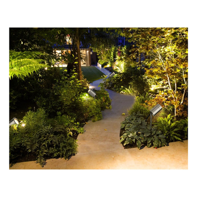 GloboStar® 75580 Προβολάκι Κήπου Καρφωτό 1xGU10 STAINLESS STEEL Αδιάβροχο IP67