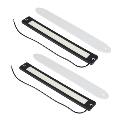 GloboStar® 81722 Σετ 2 Μπάρες DRL LED CREE COB 24W 3600lm 120° DC 12V Αδιάβροχες IP65 Ψυχρό Λευκό 6000K