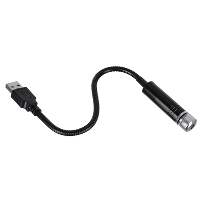 GloboStar® 81846 Διακοσμητικό Φωτιστικό Ειδικών Φωτορυθμικών Εφέ PARTY Disco LASER DC 5V με Καλώδιο Τροφοδοσίας USB Κόκκινο IP20 Μ1.4 x Π1.4 x Υ27cm