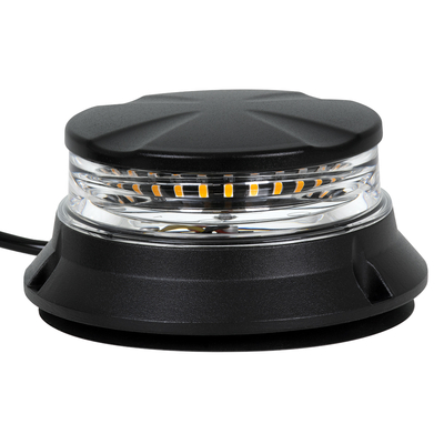 GloboStar® 85171 PRO Series Φάρος Σήμανσης Οχήματος Οδικής Βοήθείας για Αυτοκίνητα & Φορτηγά 6 Προγραμμάτων Φωτισμού STROBE LED SMD 3030 48W DC 10-30V Αδιάβροχος IP66 Πορτοκαλί