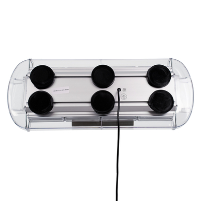 GloboStar® 85181 PRO Series Φάρος Σήμανσης Οχήματος Security - Ασφαλείας για Αυτοκίνητα & Φορτηγά 6 Προγραμμάτων Φωτισμού STROBE LED COB 100W DC 10-30V Αδιάβροχος IP66 Πράσινο