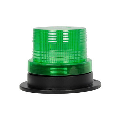 GloboStar® 85151 PRO Series Φάρος Σήμανσης Οχήματος Security - Ασφαλείας για Αυτοκίνητα & Φορτηγά STROBE LED 10W DC 12-24V Αδιάβροχος IP65 Πράσινο