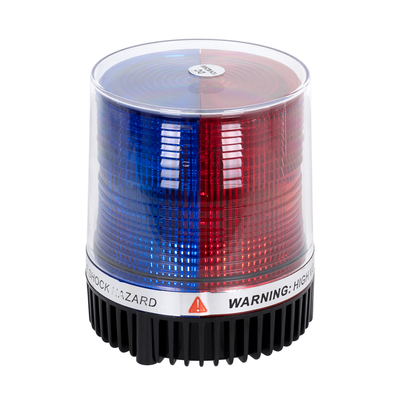 GloboStar® 85155 PRO Series Φάρος Σήμανσης Οχήματος Αστυνομίας για Αυτοκίνητα & Φορτηγά STROBE LED 10W DC 12-24V Αδιάβροχος IP65 Μπλε & Κόκκινο