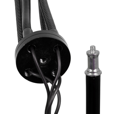 GloboStar® 85956 Grow Light Full Spectrum LED Φωτιστικό Ανάπτυξης Φυτών Γλάστρας με 4 Κινούμενες Κεφαλές & Τρίποδο 150cm SMD 2835 20W 180° AC230V IP20 με Dimmer & Timer Εσωτερικού Χώρου για Κάλυψη Επιφάνειας 1m x 1m Πλήρους Φάσματος Φωτισμού