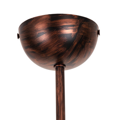 GloboStar® ASPECT 00788 Μοντέρνο Φωτιστικό Οροφής Πλέγμα Τρίφωτο 3 x E27 IP20 Χάλκινο Μέταλλο - Μ42 x Π42 x Υ60cm