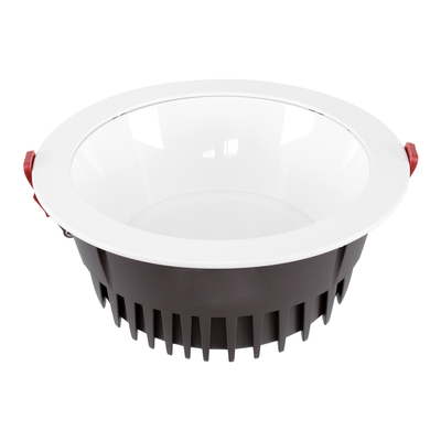 GloboStar® 60195 Χωνευτό LED Panel Downlight Φ22cm 42W 5040lm 60° AC 220-240V IP20 Φ22 x Υ9.5cm Φυσικό Λευκό 4500K - OSRAM LED CHIP TECHNOLOGY - 5 Years Warranty