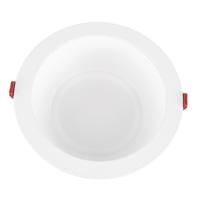 GloboStar® 60195 Χωνευτό LED Panel Downlight Φ22cm 42W 5040lm 60° AC 220-240V IP20 Φ22 x Υ9.5cm Φυσικό Λευκό 4500K - OSRAM LED CHIP TECHNOLOGY - 5 Years Warranty