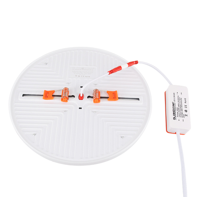 GloboStar® 60193 Χωνευτό LED Panel FrameLess Φ22cm 33W 3393lm 180° AC 220-240V IP20 με Σύστημα Ρυθμιζόμενης Τρύπας Κοπής από 3.5εκ έως 20.5εκ - Φ22.2 x Υ2cm Θερμό Λευκό 2700K - 3 Years Warranty