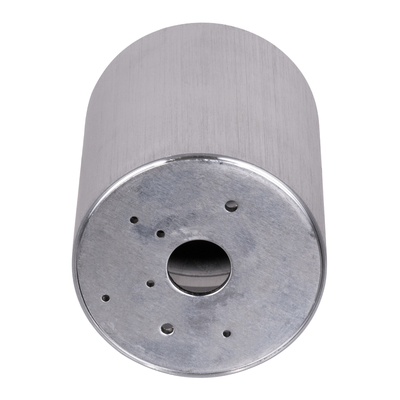 GloboStar® AKIRA 60619 Επιφανειακό Κινούμενο Στρόγγυλο Φωτιστικό Σποτ Αλουμινίου με Ντουί GU10 AC 220-240V IP44 Φ8 x Υ10cm - Ασημί Βούρτσας