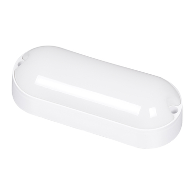 GloboStar® HOMIE 61001 LED Πλαφονιέρα Οροφής - Τοίχου Οβάλ 11W 939lm 150° AC 220-240V Αδιάβροχο IP65 Μ17 x Π7 x Υ4.5cm Φυσικό Λευκό 4500K - 3 Years Warranty