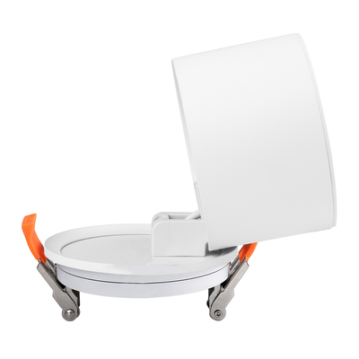 GloboStar® OMEGA-R 60294 Χωνευτό LED Spot Downlight TrimLess Φ10cm 12W 1560lm 36° AC 220-240V IP20 Φ10 x Υ8.2cm - Στρόγγυλο - Λευκό - Φυσικό Λευκό 4500K - Bridgelux COB - 5 Years Warranty