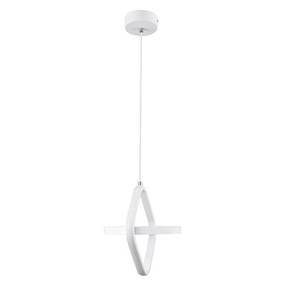 GloboStar® ROSE 61065 Κρεμαστό Φωτιστικό Οροφής Design LED CCT 22W 2640lm 300° AC 220-240V - Εναλλαγή Φωτισμού μέσω Διακόπτη On/Off All In One Ψυχρό 6000k+Φυσικό 4500k+Θερμό 2700k Μ24 x Π22 x Υ24cm - Λευκό