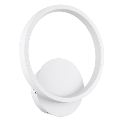 GloboStar® TED 61071 Φωτιστικό Τοίχου - Απλίκα Design LED CCT 9W 1080lm 300° AC 220-240V - Εναλλαγή Φωτισμού μέσω Διακόπτη On/Off All In One Ψυχρό 6000k+Φυσικό 4500k+Θερμό 2700k Μ20 x Π5.5 x Υ23cm - Λευκό