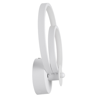 GloboStar® FREDDIE 61077 Φωτιστικό Τοίχου - Απλίκα Design LED CCT 15W 1800lm 300° AC 220-240V - Εναλλαγή Φωτισμού μέσω Διακόπτη On/Off All In One Ψυχρό 6000k+Φυσικό 4500k+Θερμό 2700k Μ20 x Π7.5 x Υ25cm - Λευκό