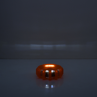 GloboStar® 79697 Φορητός Μαγνητικός Φάρος Οχημάτων - Ασφαλείας Έκτακτης Ανάγκης 2W 140lm με Φακό - Μπαταρίας 3xAAA (δεν Περιλαμβάνονται) Αδιάβροχος IP67 Κόκκινο - Ψυχρό Λευκό 6000K Φ10 x Υ3.5cm