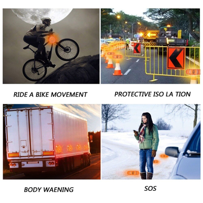 GloboStar® 79697 Φορητός Μαγνητικός Φάρος Οχημάτων - Ασφαλείας Έκτακτης Ανάγκης 2W 140lm με Φακό - Μπαταρίας 3xAAA (δεν Περιλαμβάνονται) Αδιάβροχος IP67 Κόκκινο - Ψυχρό Λευκό 6000K Φ10 x Υ3.5cm