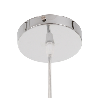 GloboStar® FOOTBALL 00647 Παιδικό Κρεμαστό Φωτιστικό Μπάλα Μονόφωτο 1 x E27 IP20 Λευκό & Μαύρο Γυαλί - Μ25 x Π25 x Υ25cm