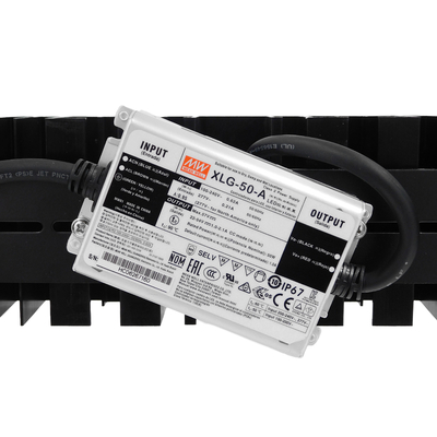 GloboStar® GOLIATH 90100-1 LED Προβολέας Γηπέδου - Φωτιστικό Tunnel 50W 8000LM 75°*135° AC 100-277V IP65 Μ32 x Π12 x Υ9cm Ψυχρό Λευκό 5000K - MeanWell Driver & LumiLEDs Chip - 5 Χρόνια Εγγύηση