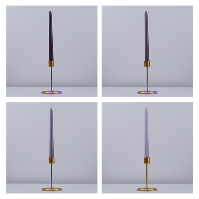 GloboStar® VALLEY-FLOWERS 35209 ΣΕΤ 4 Αρωματικά Κεριά Κηροπηγίου Παραφίνης με Άρωμα Λουλούδια του Αγρού Πολύχρωμα Μ2 x Π2 x Υ25cm