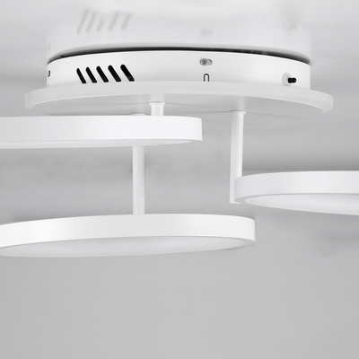 GloboStar® NEMESIS 61109 Φωτιστικό Οροφής Δαχτυλίδι-Κύκλος LED CCT 98W 11858lm 360° AC 220-240V - Εναλλαγή Φωτισμού μέσω Τηλεχειριστηρίου All In One Ψυχρό 6000k+Φυσικό 4500k+Θερμό 2700k Dimmable Φ25+35+45cm+BackLight - Λευκό - 3 Years Warranty