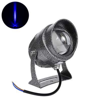 GLOBOSTAR® SPOT-XENIA 90634 Αρχιτεκτονικό Σποτ Φωτισμου LED 16W 1360lm 3° DC 24V Αδιάβροχο IP65 Μπλε Dimmable - Γκρι Ανθρακί - Μ9 x Π9 x Υ12cm - 3 Χρόνια Εγγύηση