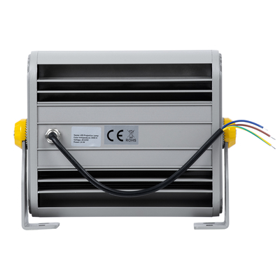 GloboStar® FLOOD-HENA 90638 Προβολέας Wall Washer για Φωτισμό Κτιρίων LED 24W 2160lm 30° AC 220-240V Αδιάβροχο IP65 Μ22.5 x Π6 x Υ16.5cm Θερμό Λευκό 3000K - Ασημί - 3 Years Warranty