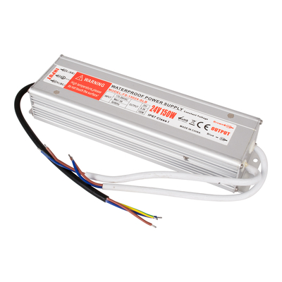 GloboStar® 73063 Μεταλλικό Τροφοδοτικό SELV για Προϊόντα LED 150W 6.25A - AC 220-240V σε DC 24V - Αδιάβροχο IP67 Μ23.5 x Π6 x Υ4cm - 3 Years Warranty