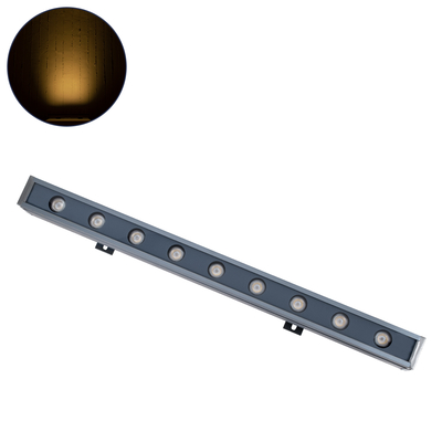 GLOBOSTAR® WASHER-NAIA 90172 Μπάρα Φωτισμού Wall Washer LED 9W 990lm 30° DC 24V Αδιάβροχο IP65 Θερμό Λευκό 2700Κ Dimmable - Γκρι Ανθρακί - Μ50 x Π4 x Υ5cm - 3 Χρόνια Εγγύηση