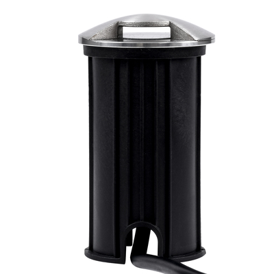 GLOBOSTAR® UNDERGROUND-RENA 90662 Χωνευτό Αρχιτεκτονικό Φωτιστικό Διαδρόμου/Σκαλοπατιού LED 1W 110lm 30° DC 24V Αδιάβροχο IP65 Θερμό Λευκό 2700K Dimmable - Ανοξείδωτο Ατσάλι 304  - Φ5 x Υ9cm - 3 Χρόνια Εγγύηση