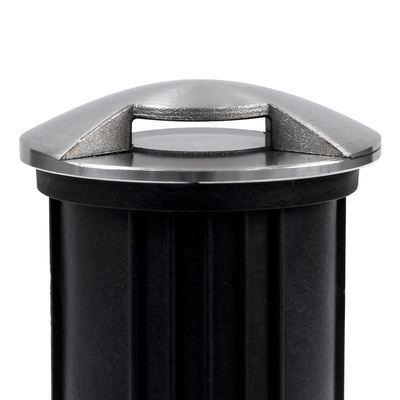 GLOBOSTAR® UNDERGROUND-RENA 90662 Χωνευτό Αρχιτεκτονικό Φωτιστικό Διαδρόμου/Σκαλοπατιού LED 1W 110lm 30° DC 24V Αδιάβροχο IP65 Θερμό Λευκό 2700K Dimmable - Ανοξείδωτο Ατσάλι 304  - Φ5 x Υ9cm - 3 Χρόνια Εγγύηση